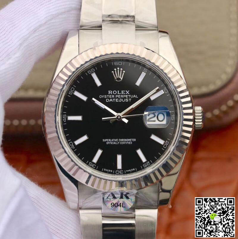 Best Replica Replica Rolex Datejust 126334 41mm Men Watches 1:1 Best Edition Black Dial - Colareps