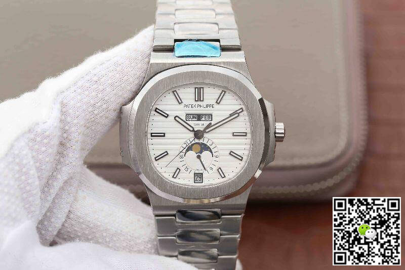 Best Replica Replica Patek Philippe Nautilus 5726/1A-010 KM Factory 1:1 Best Edition Swiss ETA324 White Textured Dial - Colareps