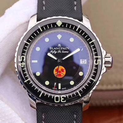 Best Replica Replica Blancpain Fifty Fathoms 5015B-1130-52 ZF Factory 1:1 Best Edition Swiss ETA2836-2 Superlumed Correct Textured Black Dial - Colareps
