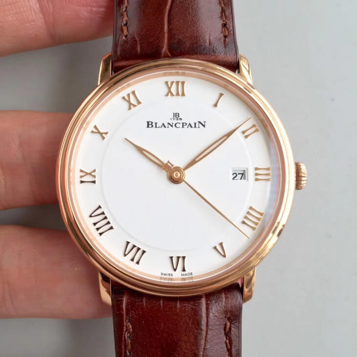 Best Replica Replica Blancpain Villeret 6651-3642-55B 1:1 Best Edition ZF Factory White Dial - Colareps