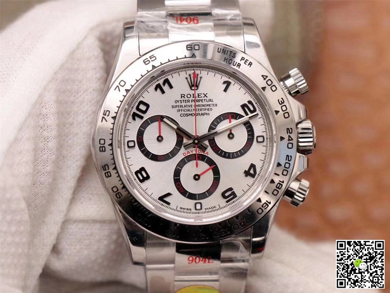 Best Replica Rolex Daytona Replica Cosmograph 116509-78599 1:1 Best Edition Noob Factory White Dial Swiss ETA4130 - Colareps