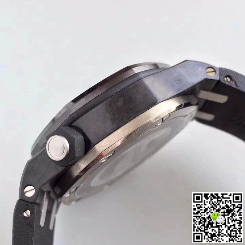Best Replica Replica Audemars Piguet Royal Oak Offshore Diver 15706AU.OO.A002CA.01 JF Factory 1:1 Best Edition Swiss ETA3120 Black Dial - Colareps