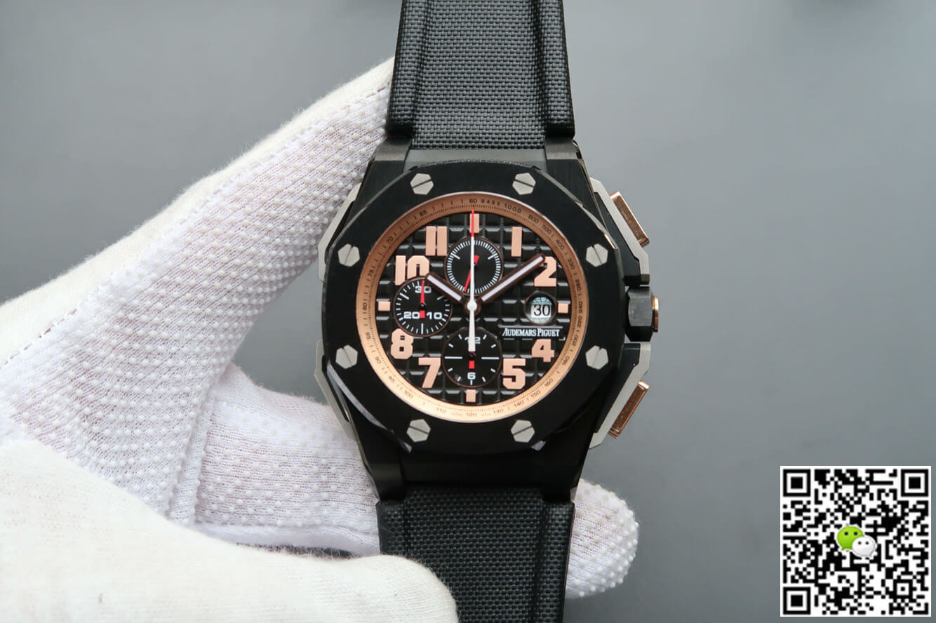 Best Replica Replica Audemars Piguet Royal Oak Offshore 26378IO.OO.A001KE.01 1:1 Best Edition JF Factory V2 Black Dial - Colareps