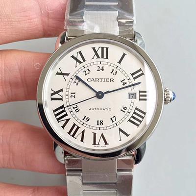 Best Replica Replica Ronde Solo De Cartier W670101 ZF Factory Men Watches 1:1 Best Edition Swiss ETA9015 White Dial - Colareps