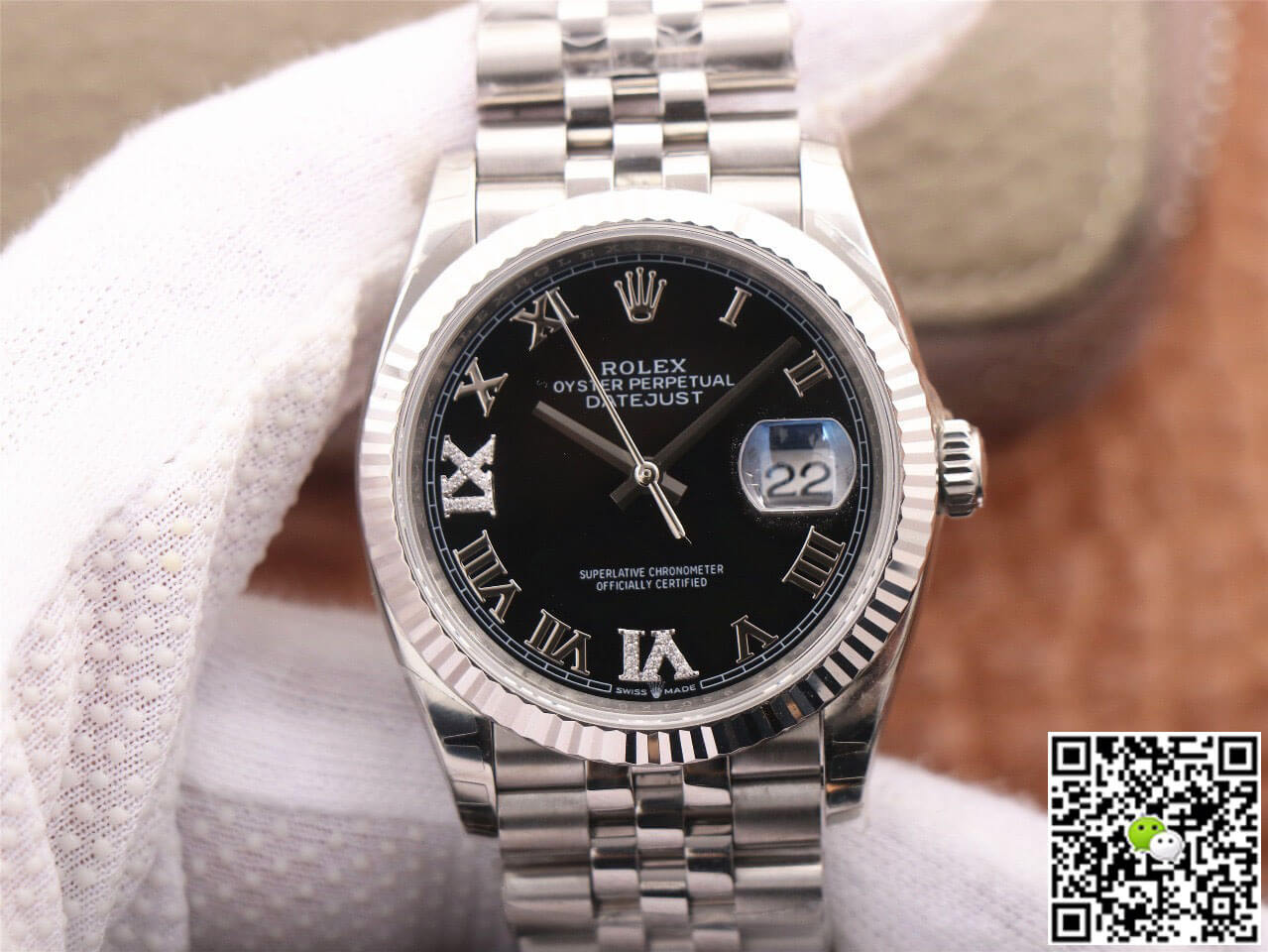 Best Replica Replica Rolex Datejust M126233 36MM 1:1 Best Edition EW Factory Black Dial - Colareps