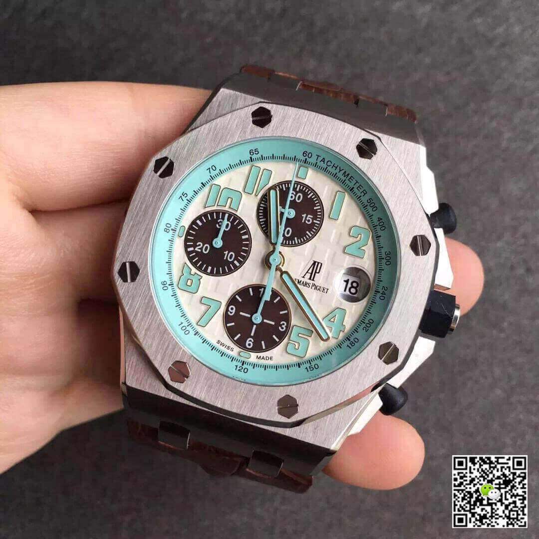 Best Replica Replica Audemars Piguet Royal Oak Offshore 26187ST.OO.D801CR.01 1:1 Best Edition JF Factory White Dial - Colareps