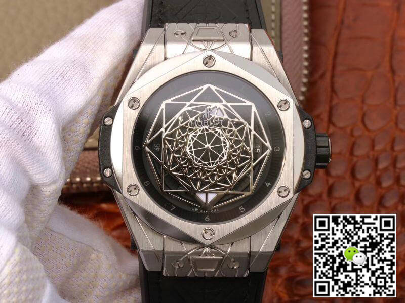 Best Replica Replica Hublot Big Bang Sang Bleu 415.NX.1112.VR.MXM16 TMF Factory 1:1 Best Edition Swiss ETA1213 Black Dial - Colareps