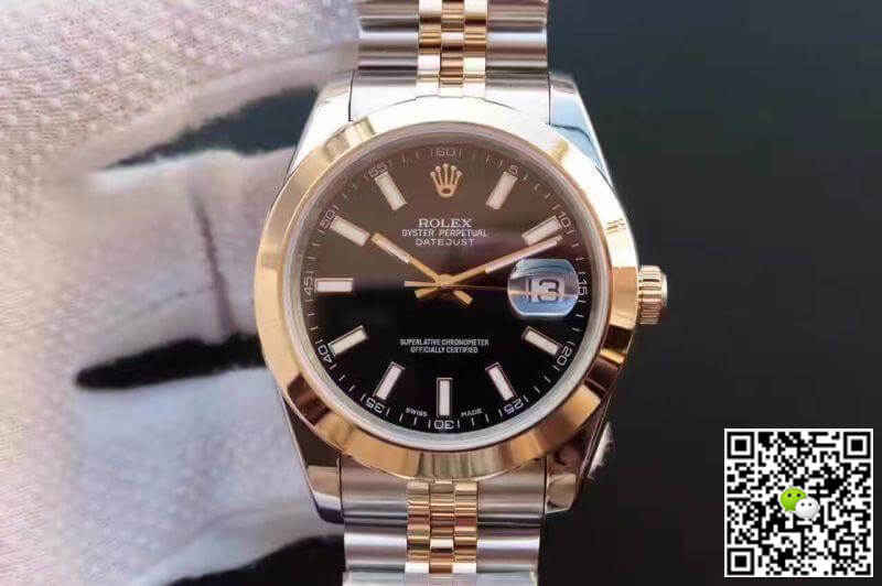 Best Replica Rolex Dupe Datejust 41mm 126303 Black Dial 1:1 Best Edition Swiss ETA3255 Gold Wrapped - Colareps