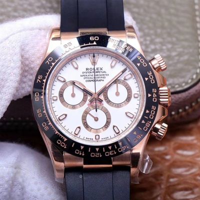 Best Replica Rolex Daytona Replica M116515LN-0019 1:1 Best Edition Noob Factory White Dial Swiss ETA4130 - Colareps