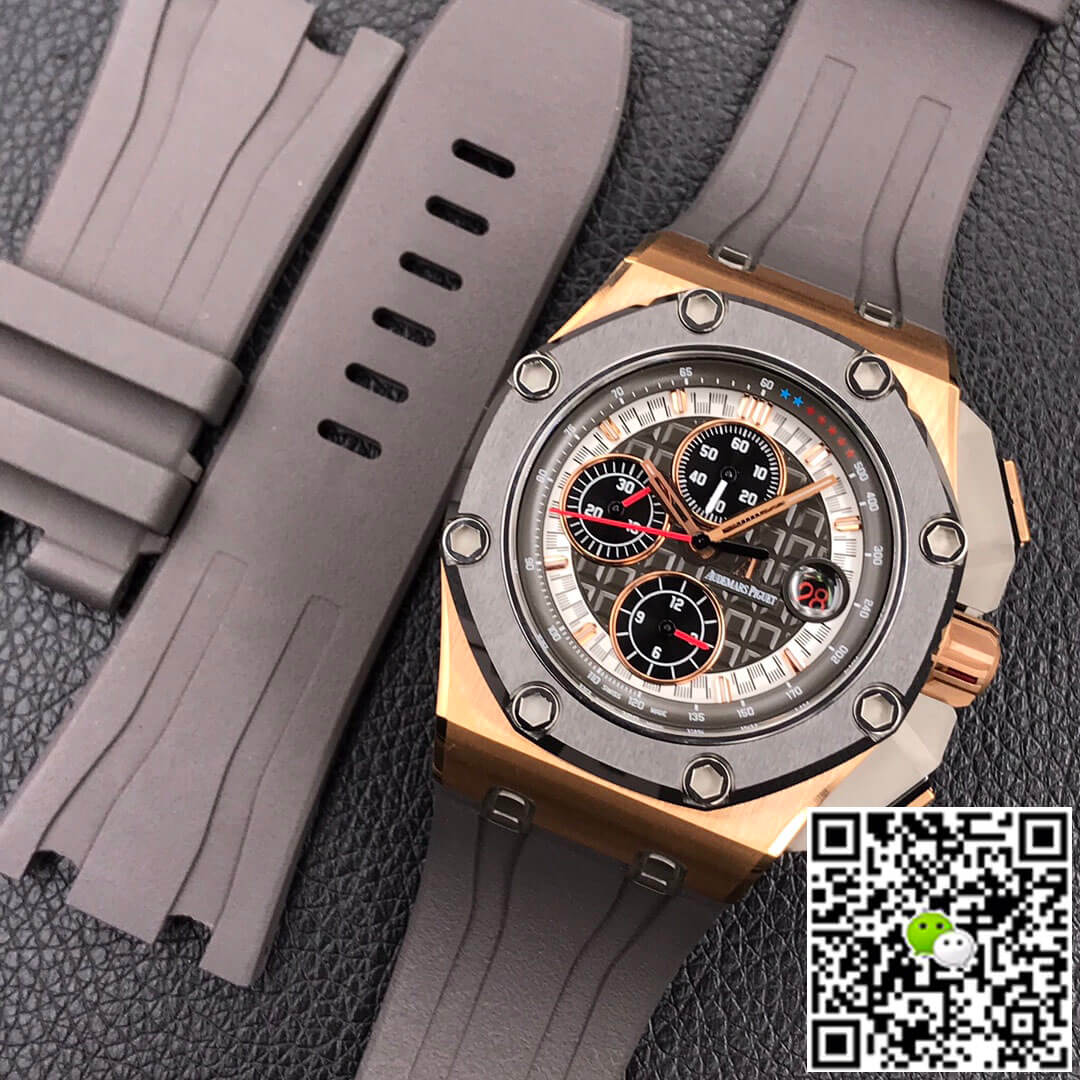 Best Replica Replica Audemars Piguet Royal Oak Offshore 26568OM.OO.A004CA.01 1:1 Best Edition JF Factory Rose Gold - Colareps