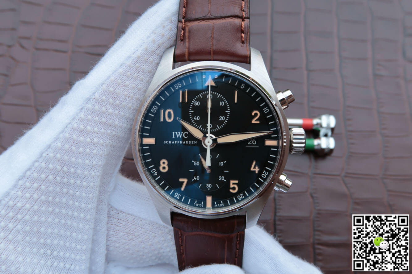 Best Replica Replica IWC Pilot IW387808 1:1 Best Edition ZF Factory Black Dial - Colareps