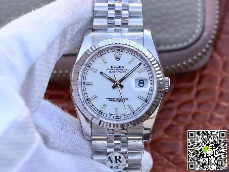Best Replica Rolex Dupe Datejust 36mm 116234 1:1 Best Edition Swiss ETA3135 White Dial - Colareps