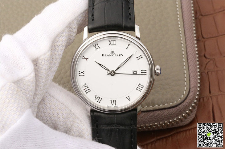 Best Replica Replica Blancpain Villeret 6651-1127-55B 1:1 Best Edition ZF Factory White Dial - Colareps