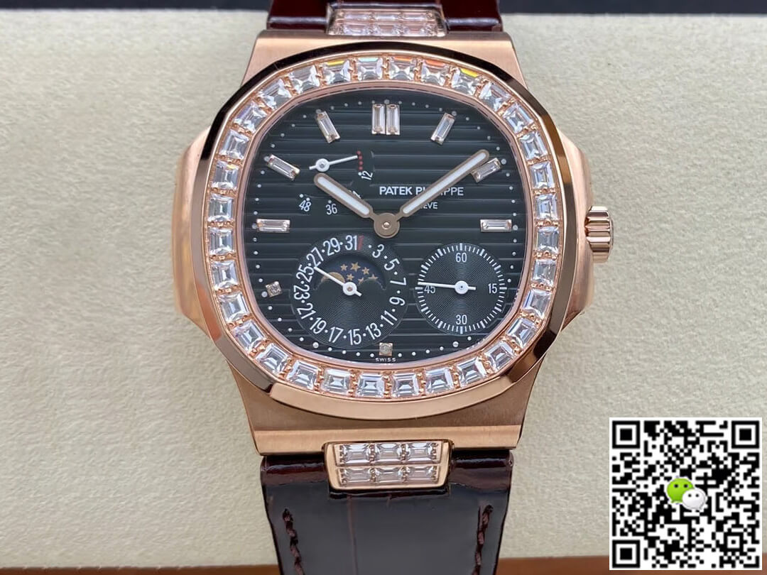 Best Replica Replica Patek Philippe Nautilus 5724R-001 1:1 Best Edition GR Factory Black Dial - Colareps