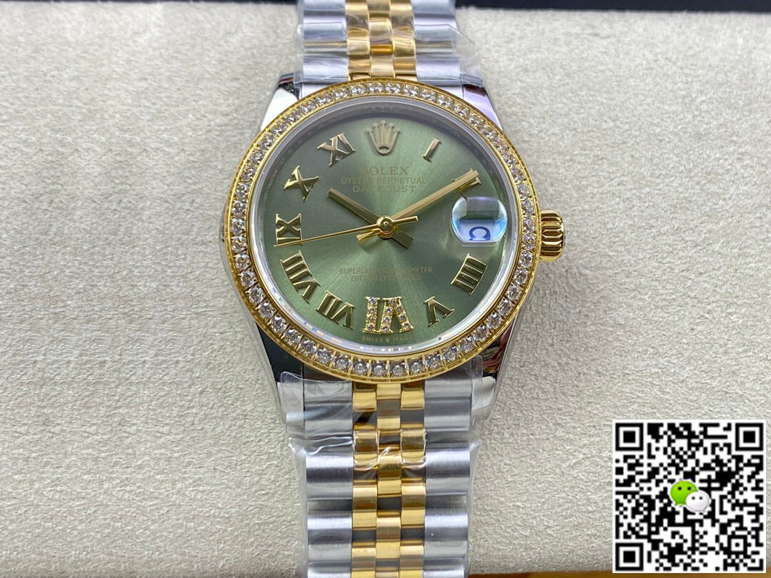 Best Replica Replica Rolex Datejust M278383RBR-0016 31MM 1:1 Best Edition EW Factory Green Dial - Colareps