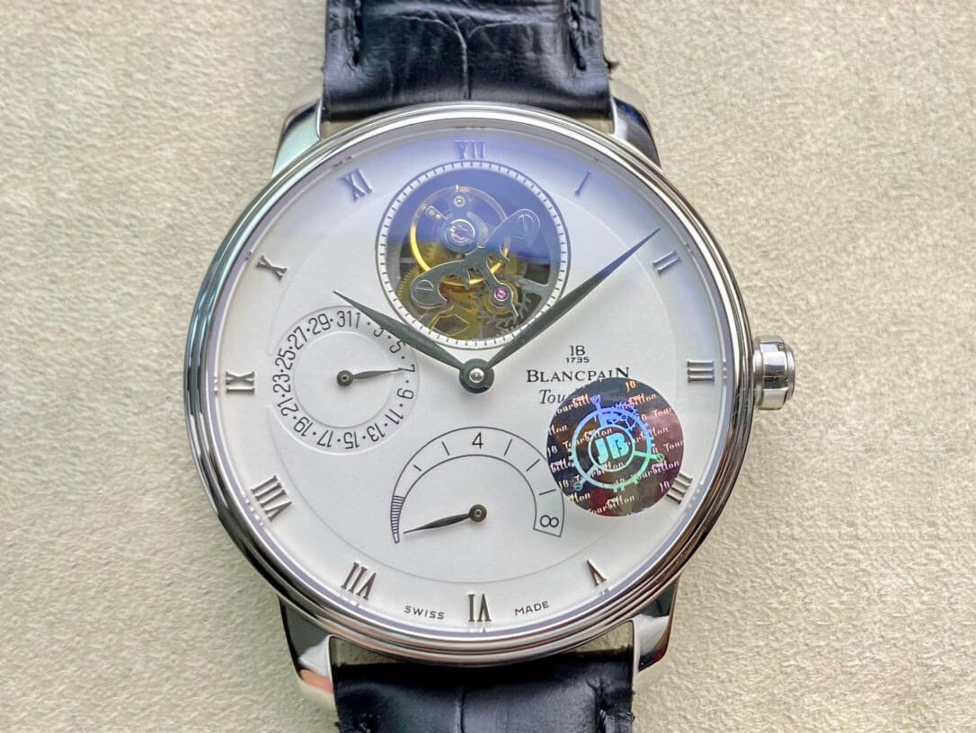 Best Replica Replica Blancpain Villeret 6025-1542-55 True Tourbillon 1:1 Best Edition JB Factory White Dial Swiss Cal.25 - Colareps