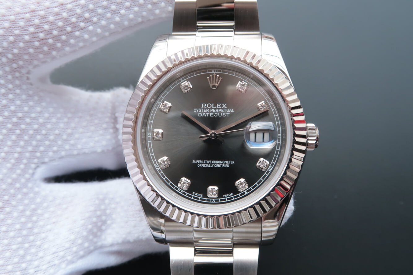 Best Replica Replica Rolex Datejust M126334-0005 1:1 Best Edition EW Factory Diamond-Studded Dial - Colareps
