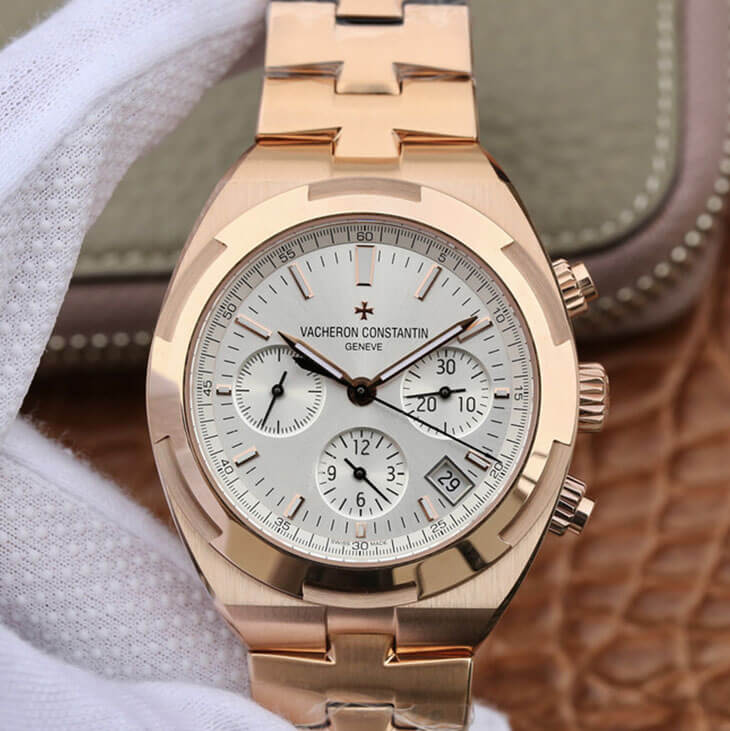 Best Replica Replica Vacheron Constantin Overseas 5500V/000R-B074 1:1 Best Edition 8F Factory Rose Gold - Colareps