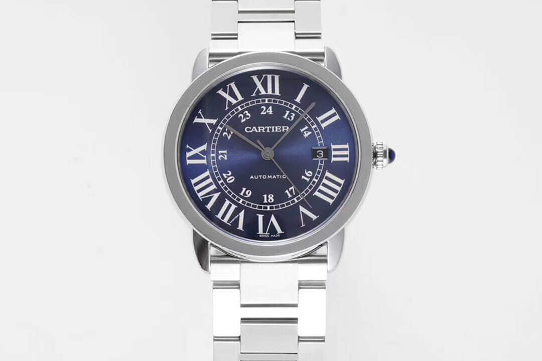 Best Replica Replica RONDE DE CARTIER WSRN0023 1:1 Best Edition AF Factory Blue Dial - Colareps