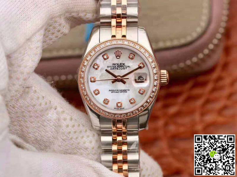 Best Replica Rolex Dupe Lady Datejust 28MM 1:1 Best Edition Swiss Original Imported NH05 Movement White Enamel Dial - Colareps