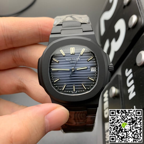 Best Replica Replica Patek Philippe Nautilus 1:1 Best Edition PPF Factory V4 DCL Version Blue Dial - Colareps