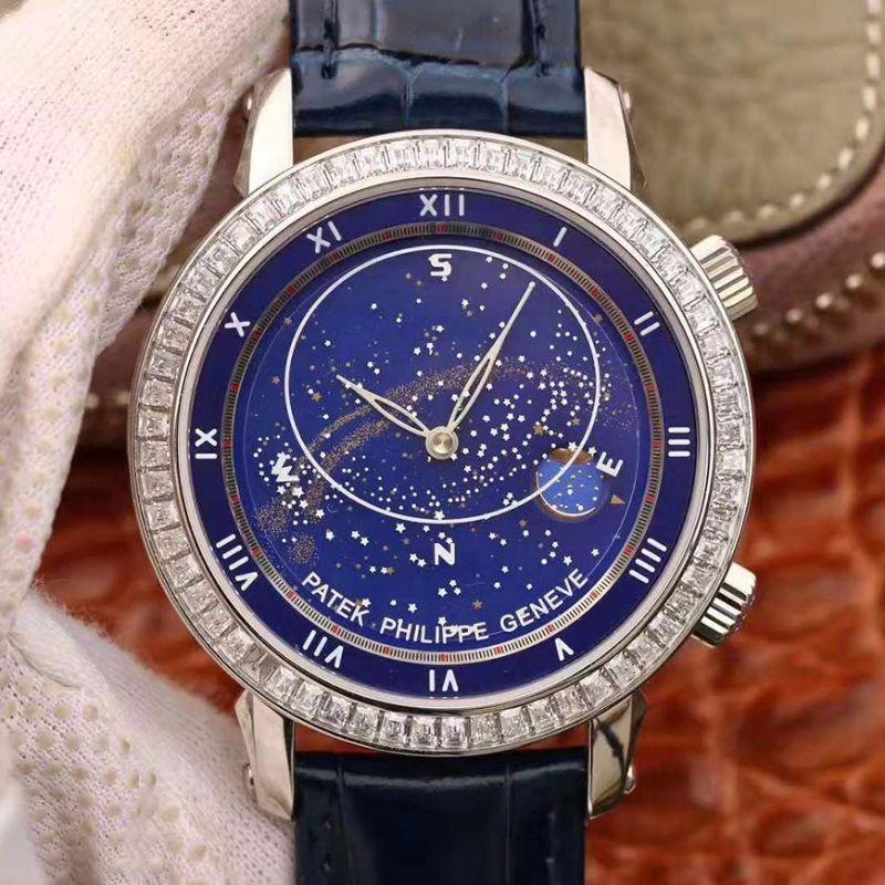 Best Replica Replica Patek Philippe Grand Complications 5102G TW Factory Men Watches 1:1 Best Edition Swiss ETA240 Blue Dial - Colareps