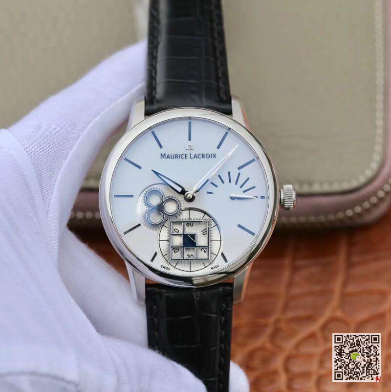 Best Replica Replica Maurice Lacroix Masterpiece MP7158-SS001-301-1 Square Wheel AM Factory 1:1 Best Edition Swiss ML156 White Dial - Colareps