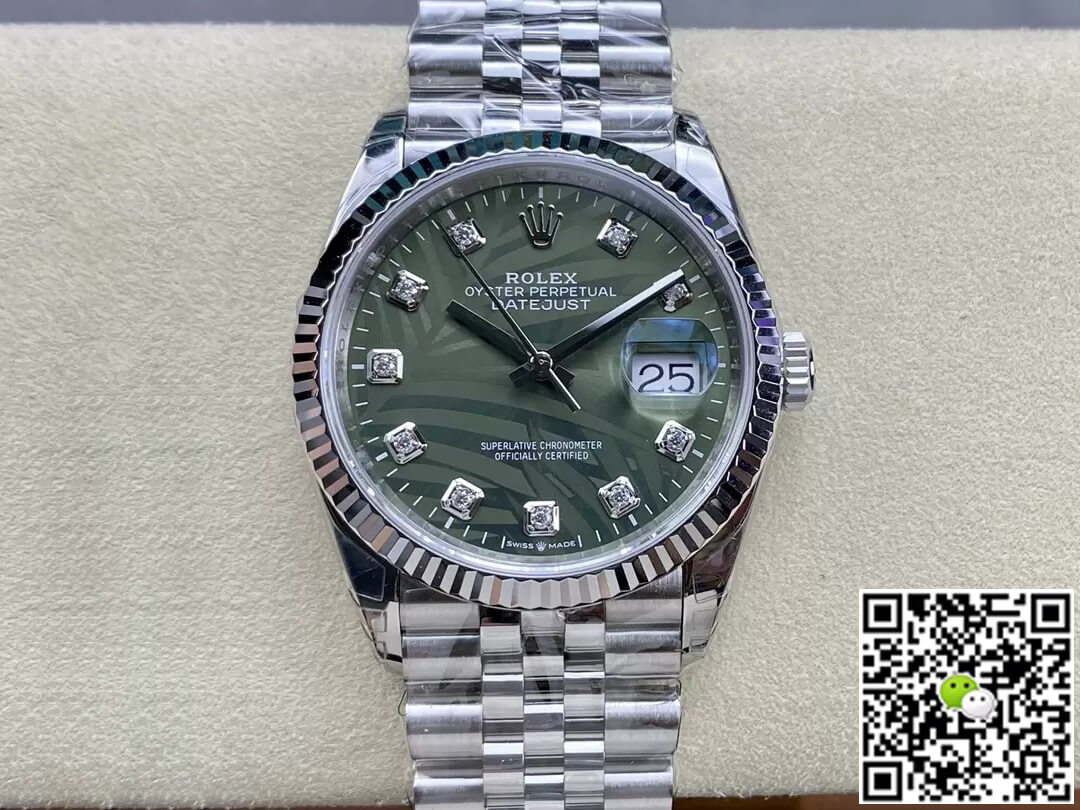 Best Replica Replica Rolex Datejust M126234-0055 36MM 1:1 Best Edition VS Factory Diamond Dial - Colareps