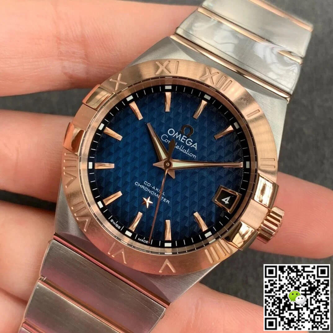 Best Replica Replica Omega Constellation 123.20.38.21.03.001 1:1 Best Edition VS Factory Blue Dial - Colareps
