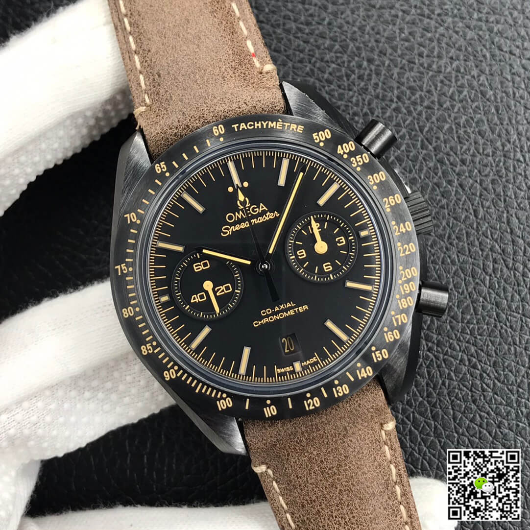 Best Replica OMEGA Replica Speedmaster 311.92.44.51.01.006 1:1 Best Edition OM Factory V2 Dark Side Of The Moon Black Ceramic - Colareps