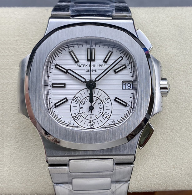 Best Replica Replica Patek Philippe Nautilus 5980/1A-019 1:1 Best Edition PPF Factory White Dial - Colareps
