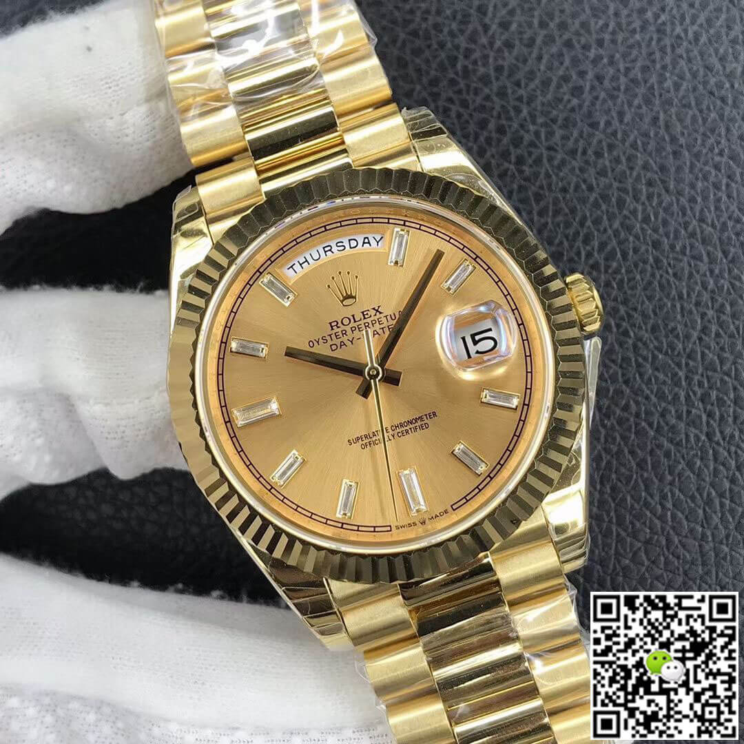 Best Replica Replica Rolex Day Date M228238-0005 1:1 Best Edition EW Factory Champagne Dial - Colareps