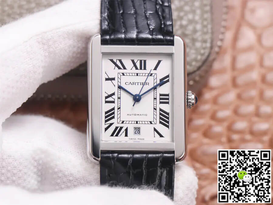 Best Replica Replica Cartier Tank WSTA0029 1:1 Best Edition V9 Factory White Dial - Colareps