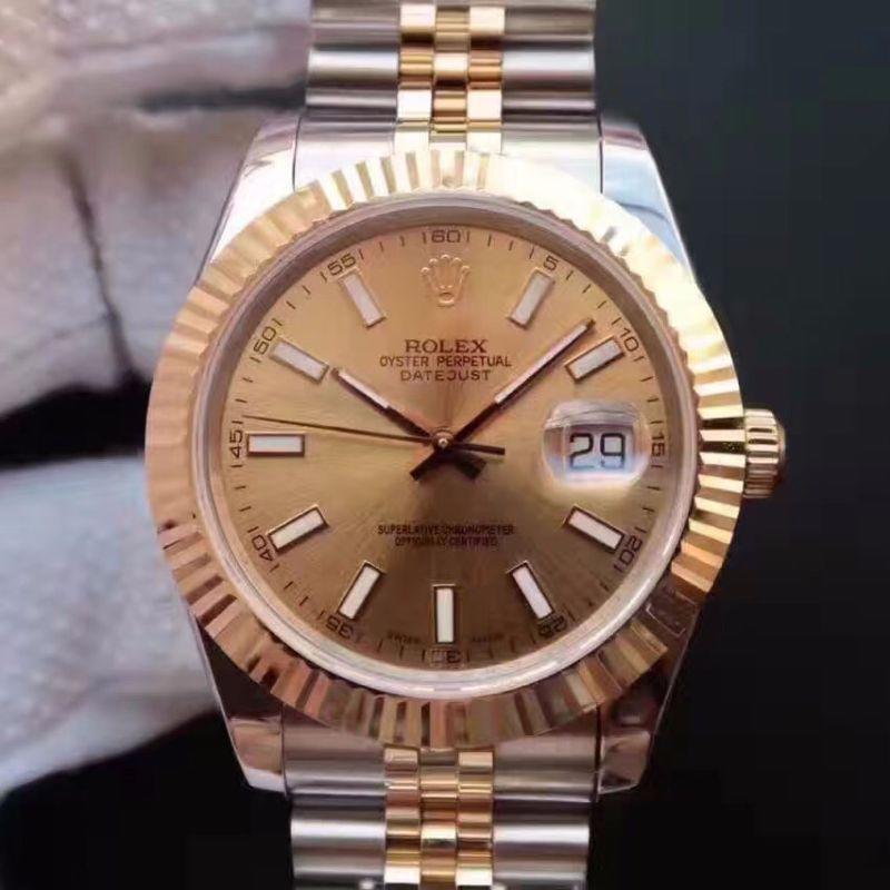 Best Replica Rolex Dupe Datejust 41mm 126333 1:1 Best Edition Mechanical Watches Swiss ETA2836-2 Gold Wrapped - Colareps