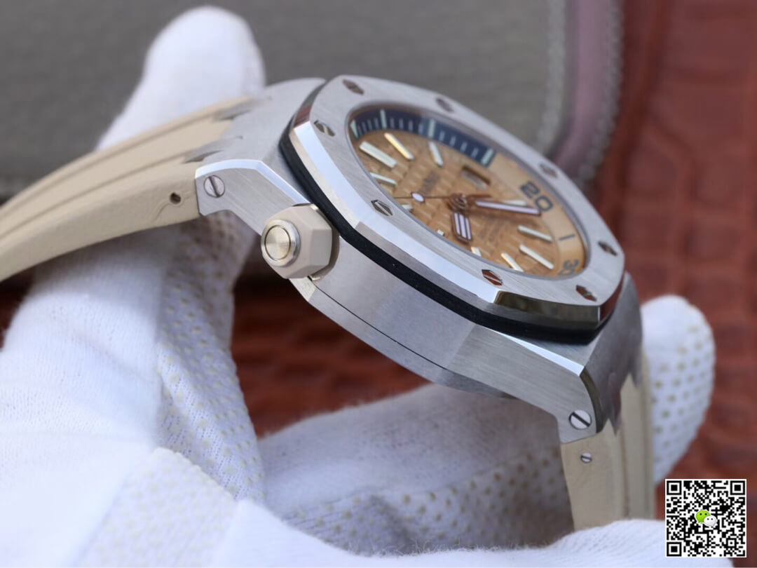 Best Replica Replica Audemars Piguet Royal Oak Offshore 15710ST.OO.A085CA.01 1:1 Best Edition JF Factory Beige Dial - Colareps
