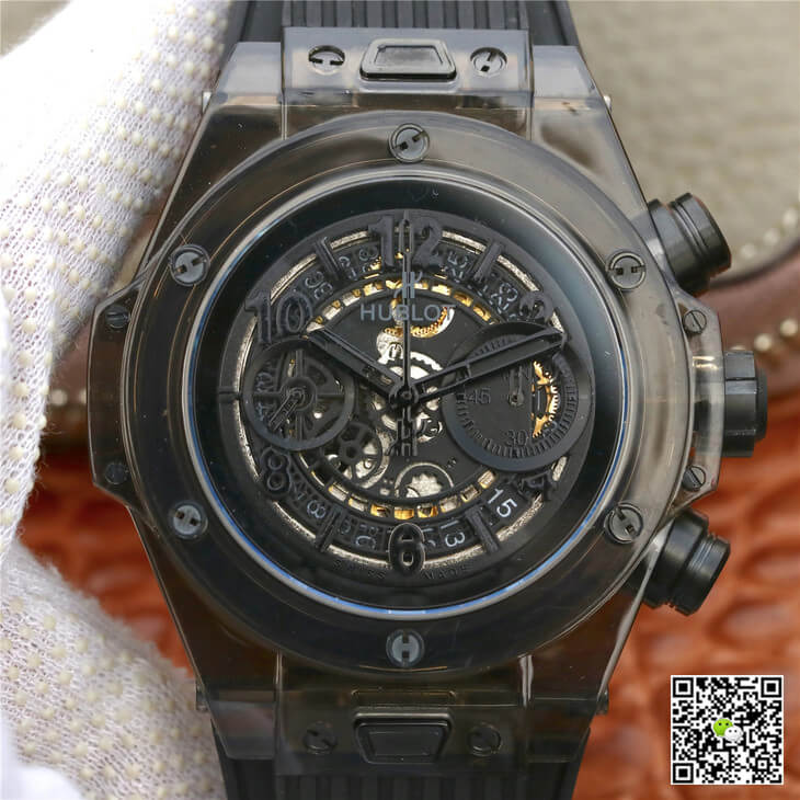 Best Replica Replica Hublot Big Bang 411.JX.4802.RT 1:1 Best Edition Black Case Black Strap - Colareps