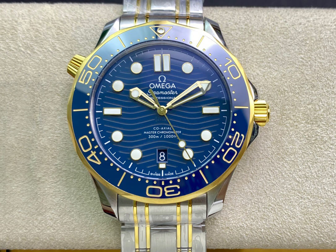 Best Replica Replica Omega Seamaster Diver 300M 210.20.42.20.03.001 1:1 Best Edition OR Factory Blue Dial - Colareps