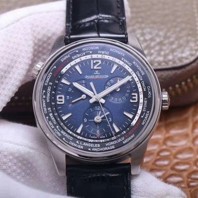 Best Replica Replica Jaeger LeCoultre Geographic 904847Z 1:1 Best Edition ZF Factory Blue Dial Swiss ETA939A/1 - Colareps