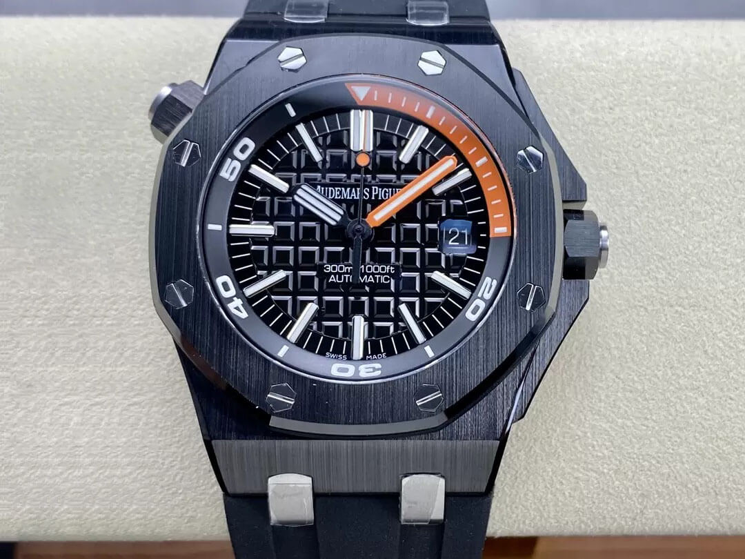 Best Replica Replica Audemars Piguet Royal Oak Offshore 15707CE.OO.A002CA.01 1:1 Best Edition APS Factory Black Dial - Colareps