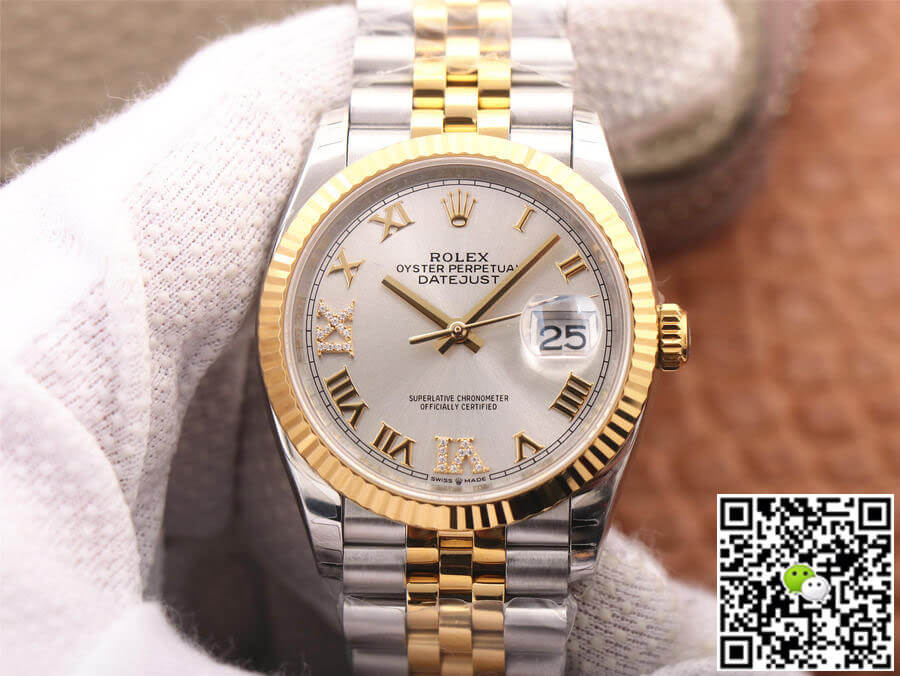 Best Replica Replica Rolex Datejust M126233-0031 1:1 Best Edition EW Factory Silver Dial - Colareps