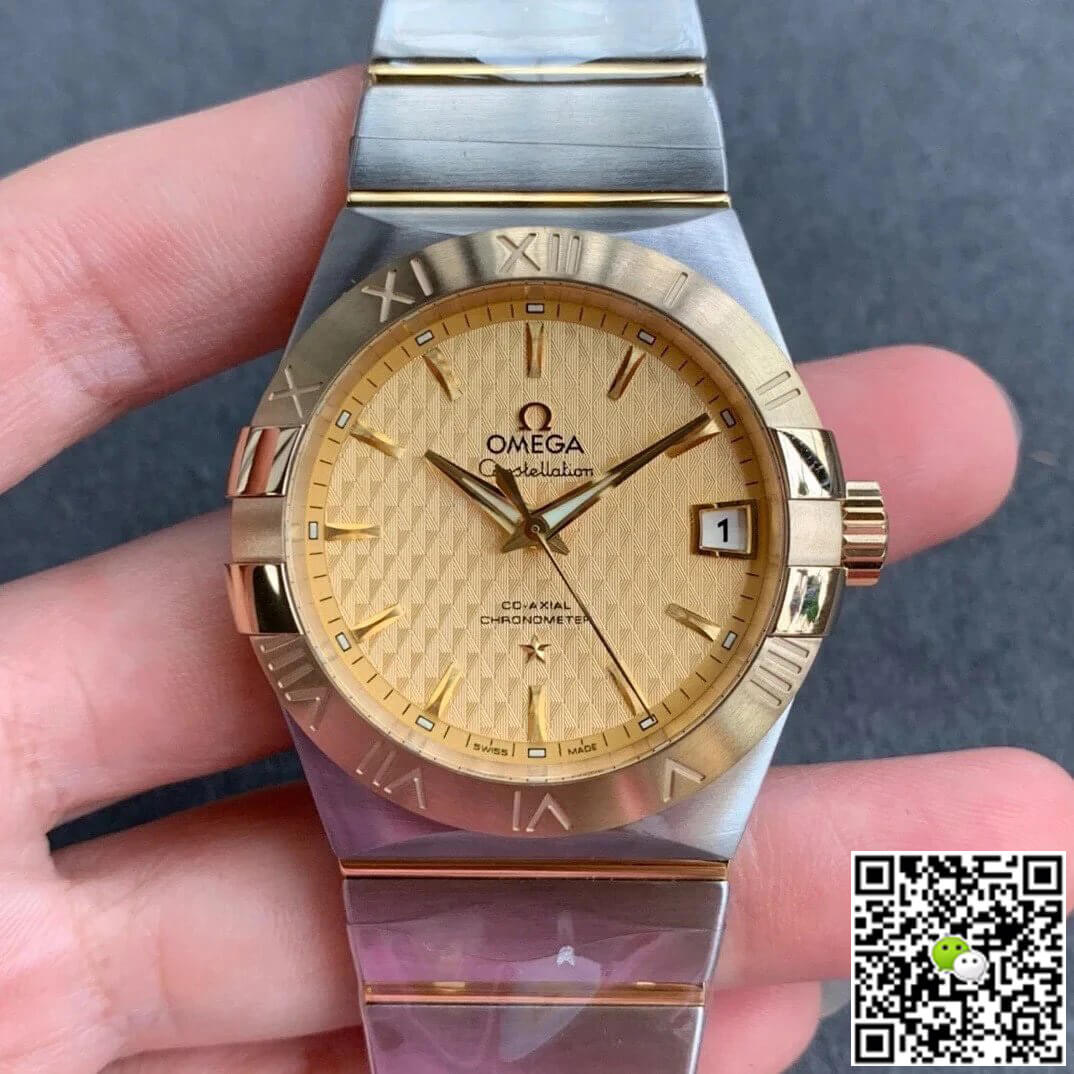 Best Replica Replica Omega Constellation 123.20.38.21.08.002 1:1 Best Edition VS Factory Champagne Dial - Colareps