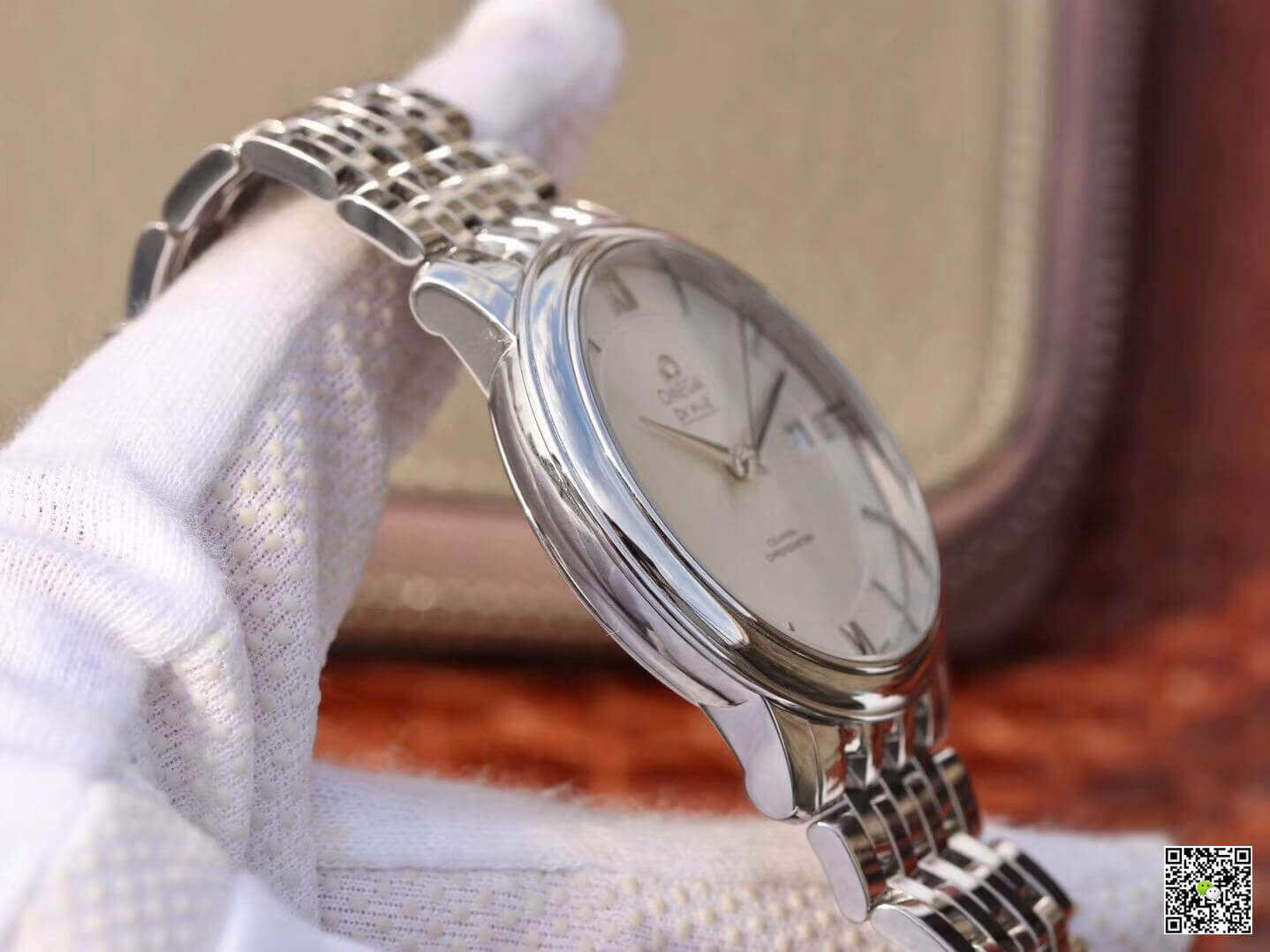 Best Replica Replica Omega De Ville Prestige 424.10.40.20.02.003 MKS Factory Mechanical Watches 1:1 Best Edition Swiss ETA9015 White Dial - Colareps