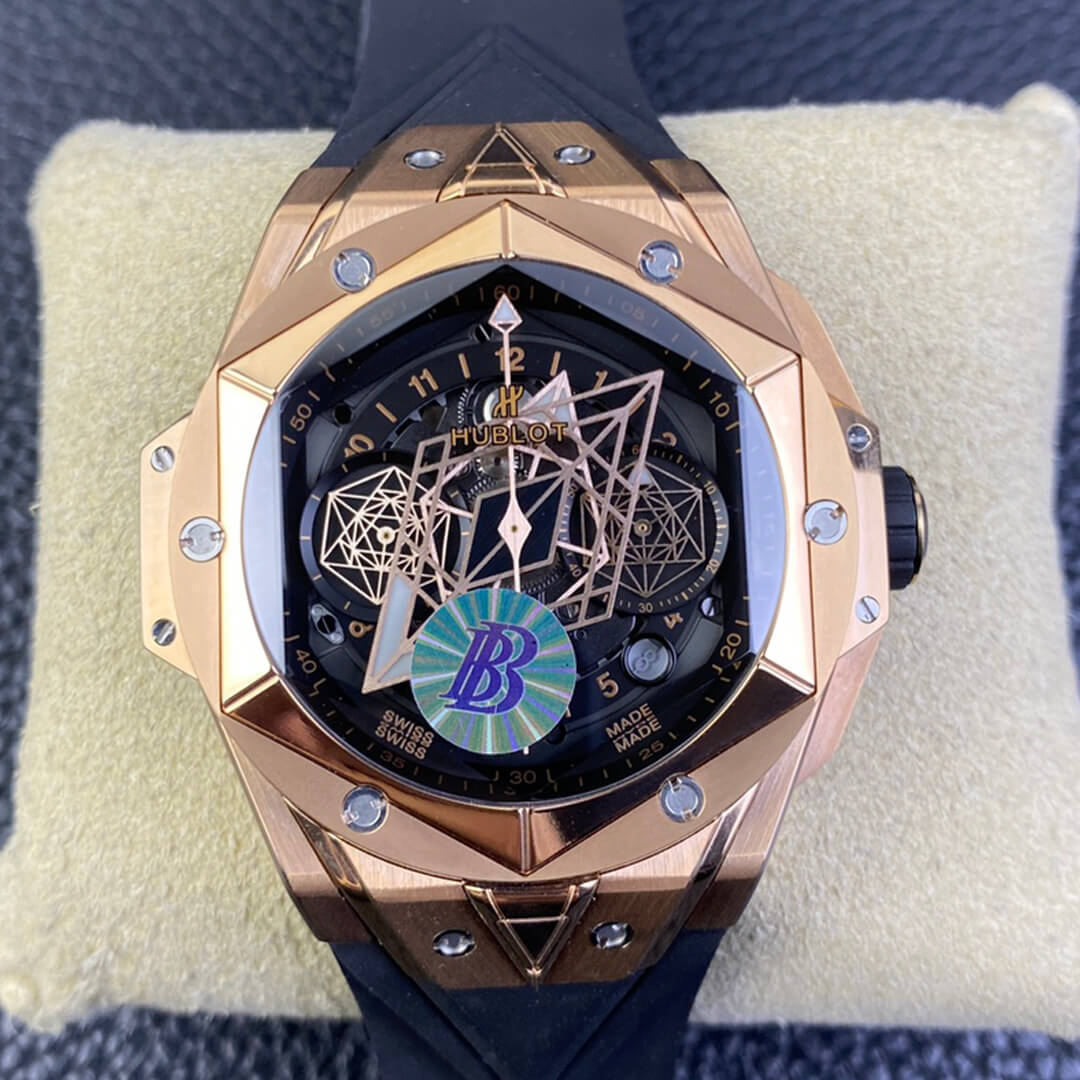 Best Replica Replica Hublot Big Bang Sang Bleu II 418.OX.1108.RX.MXM19 1:1 Best Edition BB Factory Black Dial - Colareps