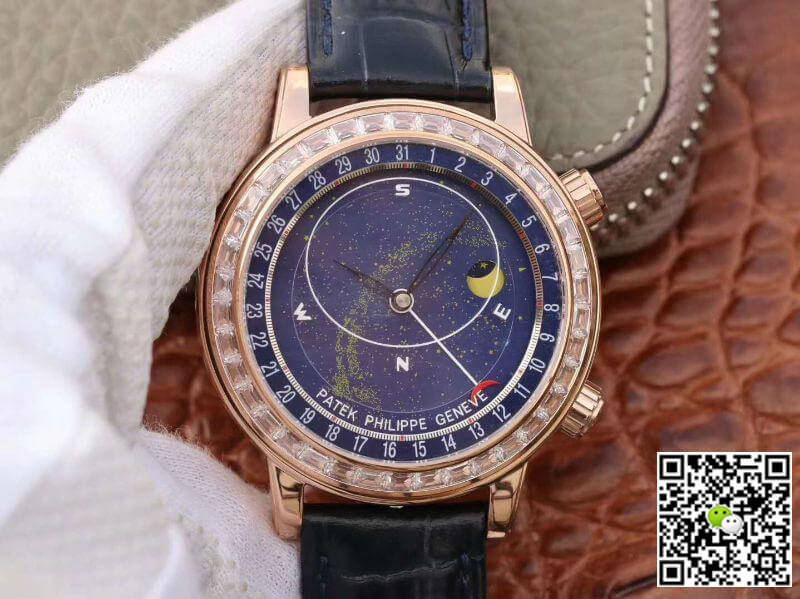 Best Replica Replica Patek Philippe Grand Complications 6103P-001 TW Factory 1:1 Best Edition Swiss ETA240 Blue Dial - Colareps