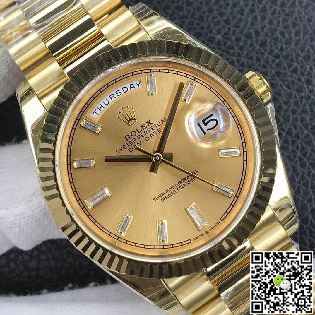 Best Replica Replica Rolex Day Date M228238-0005 1:1 Best Edition EW Factory Champagne Dial - Colareps