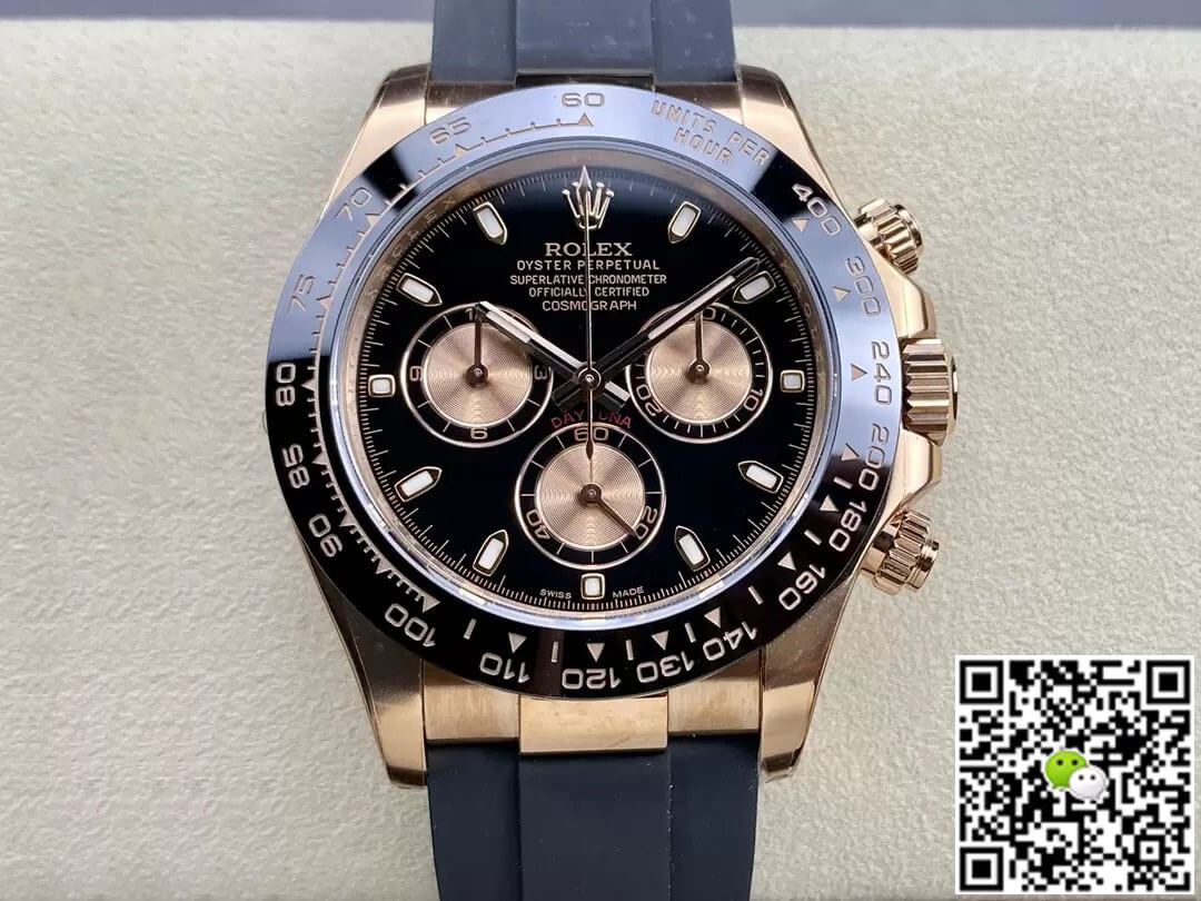 Best Replica Replica Rolex Cosmograph Daytona M116515LN-0017 1:1 Best Edition Clean Factory Black Dial - Colareps