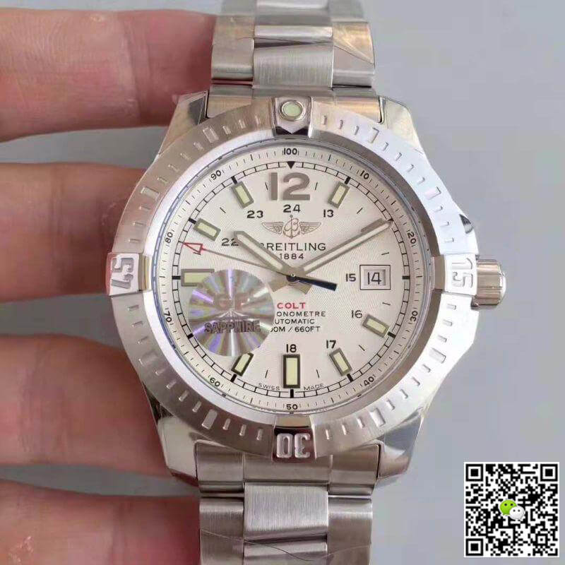 Best Replica Replica Breitling Colt Automatic A7438811/G792/173A GF Factory 1:1 Best Edition Swiss ETA2824-2 White Dial - Colareps