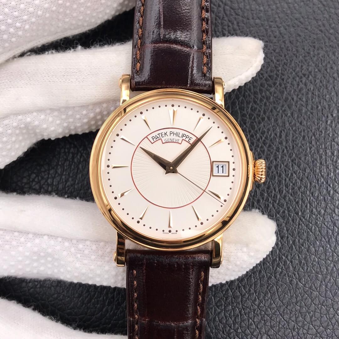 Best Replica Replica Patek Philippe Calatrava 5153J-001 1:1 Best Edition ZF Factory White Dial Rose Gold - Colareps
