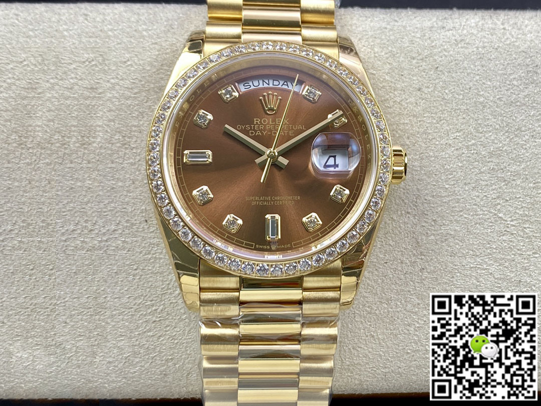 Best Replica Replica Rolex Day Date M128348RBR-0005 1:1 Best Edition EW Factory Yellow Gold - Colareps
