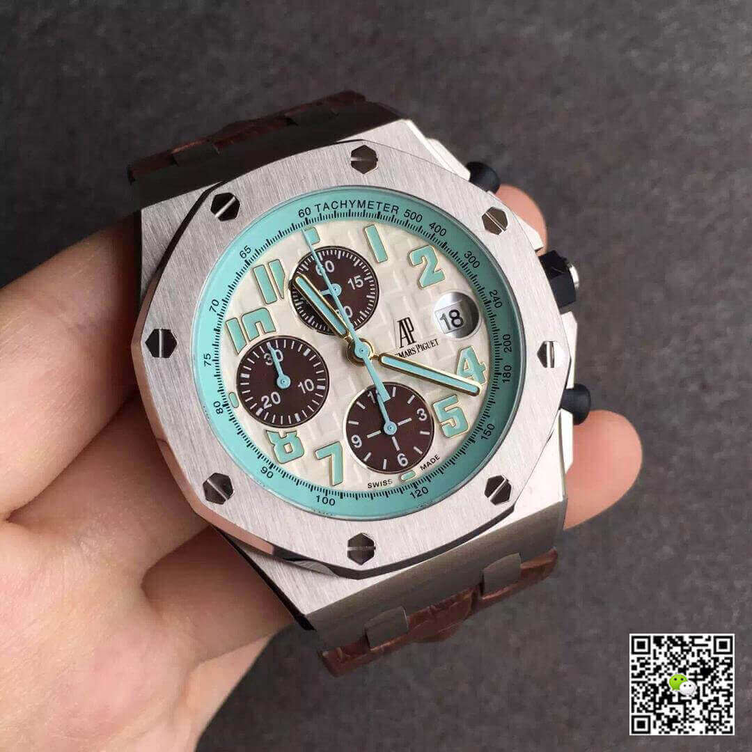 Best Replica Replica Audemars Piguet Royal Oak Offshore 26187ST.OO.D801CR.01 1:1 Best Edition JF Factory White Dial - Colareps
